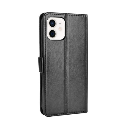 Crazy Horse Texture Horizontal Flip Leather Case with Holder & Card Slots & Wallet & Lanyard for iPhone 12 mini(Black)-garmade.com