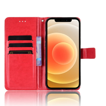 Crazy Horse Texture Horizontal Flip Leather Case with Holder & Card Slots & Wallet & Lanyard for iPhone 12 mini(Red)-garmade.com