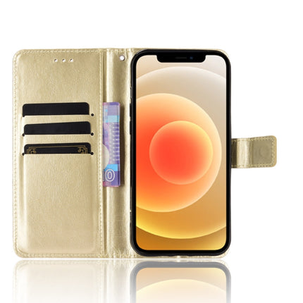 Crazy Horse Texture Horizontal Flip Leather Case with Holder & Card Slots & Wallet & Lanyard for iPhone 12 mini(Gold)-garmade.com