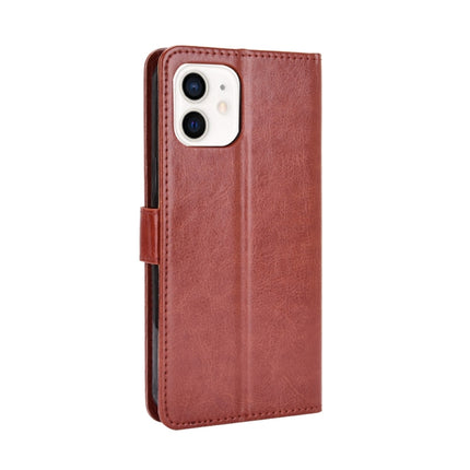 Crazy Horse Texture Horizontal Flip Leather Case with Holder & Card Slots & Wallet & Lanyard for iPhone 12 mini(Brown)-garmade.com