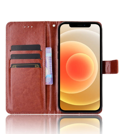 Crazy Horse Texture Horizontal Flip Leather Case with Holder & Card Slots & Wallet & Lanyard for iPhone 12 mini(Brown)-garmade.com