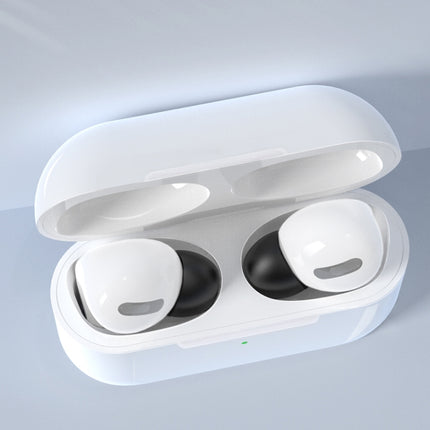 6 Pairs Wireless Earphone Replaceable Silicone Ear Cap Earplugs for AirPods Pro, with Storage Box(White)-garmade.com