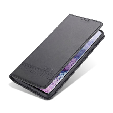 For Samsung Galaxy S20 FE / S20 Fan Edition / S20 Lite / S20 FE4G / S20 FE 5G / S20 FE 2022 AZNS Magnetic Calf Texture Horizontal Flip Leather Case with Card Slots & Holder & Wallet(Black)-garmade.com