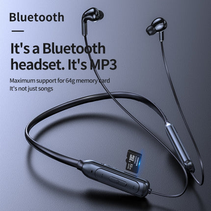 M60 8D Surround Sound Wireless Neck-mounted 5.1 Bluetooth Earphone Support TF Card MP3 Mode(Pink)-garmade.com