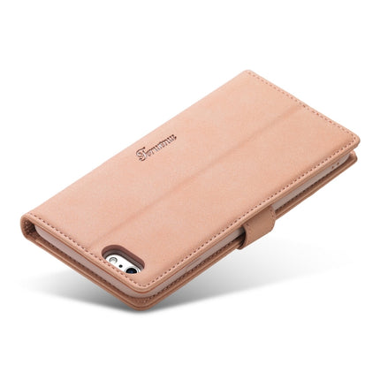 For iPhone 6 Plus / 6s Plus Forwenw F1 Series Matte Strong Magnetism Horizontal Flip Leather Case with Holder & Card Slots & Wallet & Photo Frame(Rose Gold)-garmade.com