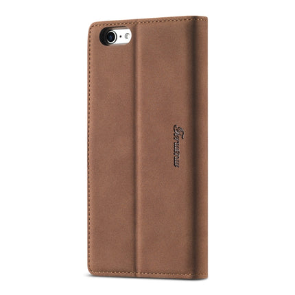 For iPhone 6 Plus / 6s Plus Forwenw F1 Series Matte Strong Magnetism Horizontal Flip Leather Case with Holder & Card Slots & Wallet & Photo Frame(Brown)-garmade.com