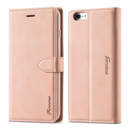 For iPhone 6 / 6s Forwenw F1 Series Matte Strong Magnetism Horizontal Flip Leather Case with Holder & Card Slots & Wallet & Photo Frame(Rose Gold)-garmade.com