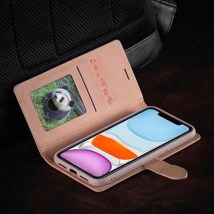 For iPhone 11 Forwenw F1 Series Matte Strong Magnetism Horizontal Flip Leather Case with Holder & Card Slots & Wallet & Photo Frame(Rose Gold)-garmade.com