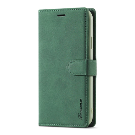 For iPhone 11 Forwenw F1 Series Matte Strong Magnetism Horizontal Flip Leather Case with Holder & Card Slots & Wallet & Photo Frame(Green)-garmade.com