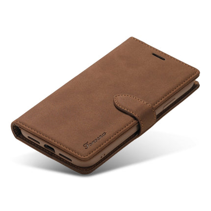 For iPhone 11 Forwenw F1 Series Matte Strong Magnetism Horizontal Flip Leather Case with Holder & Card Slots & Wallet & Photo Frame(Brown)-garmade.com