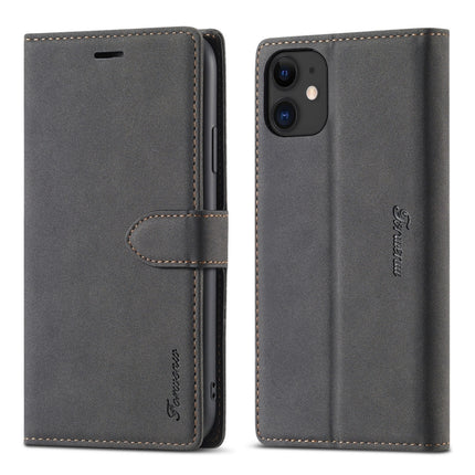 For iPhone 11 Forwenw F1 Series Matte Strong Magnetism Horizontal Flip Leather Case with Holder & Card Slots & Wallet & Photo Frame(Black)-garmade.com