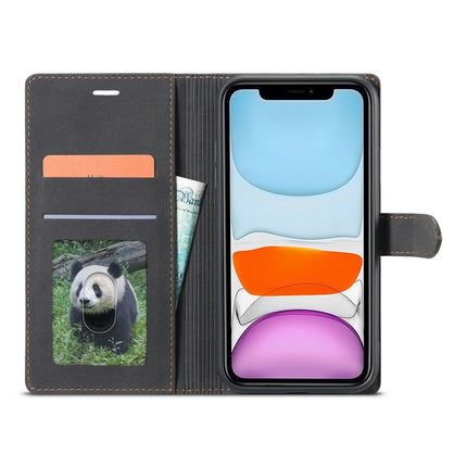 For iPhone 11 Forwenw F1 Series Matte Strong Magnetism Horizontal Flip Leather Case with Holder & Card Slots & Wallet & Photo Frame(Black)-garmade.com