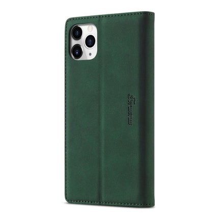 For iPhone 11 Pro Forwenw F1 Series Matte Strong Magnetism Horizontal Flip Leather Case with Holder & Card Slots & Wallet & Photo Frame(Green)-garmade.com