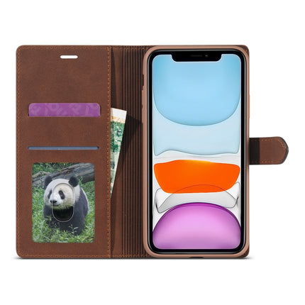For iPhone 11 Pro Forwenw F1 Series Matte Strong Magnetism Horizontal Flip Leather Case with Holder & Card Slots & Wallet & Photo Frame(Brown)-garmade.com