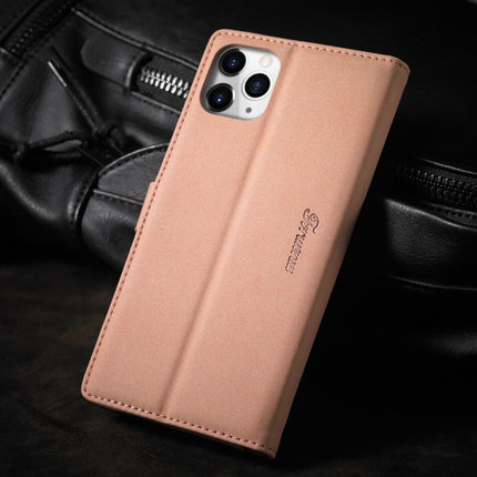 For iPhone 11 Pro Max Forwenw F1 Series Matte Strong Magnetism Horizontal Flip Leather Case with Holder & Card Slots & Wallet & Photo Frame(Rose Gold)-garmade.com