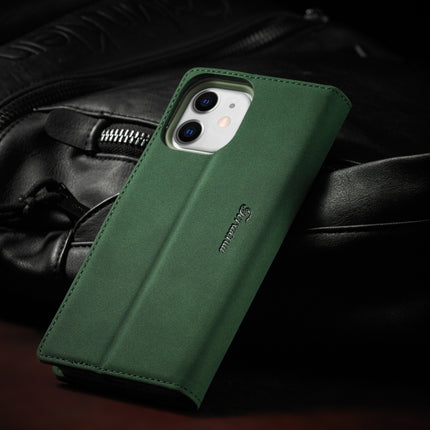 Forwenw F1 Series Matte Strong Magnetism Horizontal Flip Leather Case with Holder & Card Slots & Wallet & Photo Frame(Green)-garmade.com