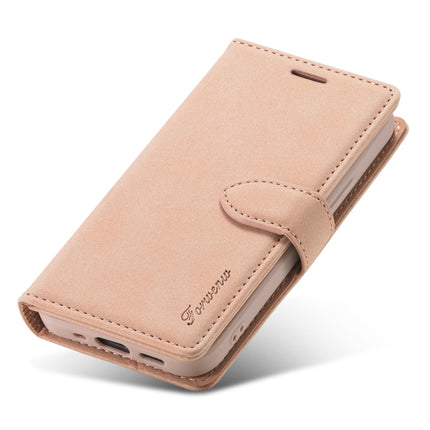 For iPhone 12 Mini Forwenw F1 Series Matte Strong Magnetism Horizontal Flip Leather Case with Holder & Card Slots & Wallet & Photo Frame(Rose Gold)-garmade.com