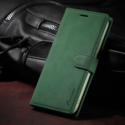 For iPhone XR Forwenw F1 Series Matte Strong Magnetism Horizontal Flip Leather Case with Holder & Card Slots & Wallet & Photo Frame(Green)-garmade.com