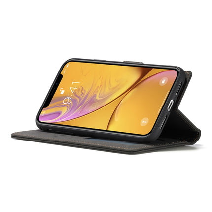 For iPhone XR Forwenw F1 Series Matte Strong Magnetism Horizontal Flip Leather Case with Holder & Card Slots & Wallet & Photo Frame(Black)-garmade.com