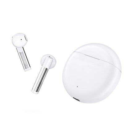 Fineblue J3 Pro TWS 5.0 Wireless Two Ear Bluetooth Headset with 650mAh Charging Cabin & Support Language Wakeup(White)-garmade.com
