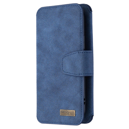 Detachable Frosted Magnetic Horizontal Flip Leather Case with Card Slots & Holder & Zipper Wallet & Photo Frame For iPhone 11 Pro(Blue)-garmade.com