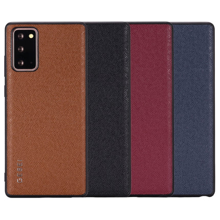 For Samsung Galaxy Note 20 GEBEI Full-coverage Shockproof Leather Protective Case(Red)-garmade.com