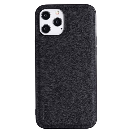 GEBEI Full-coverage Shockproof Leather Protective Case For iPhone 12 Pro Max(Black)-garmade.com