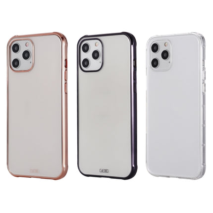 GEBEI Plating TPU Shockproof Protective Case For iPhone 12 / 12 Pro(Gold)-garmade.com
