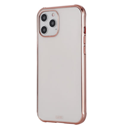 GEBEI Plating TPU Shockproof Protective Case For iPhone 12 Pro Max(Gold)-garmade.com