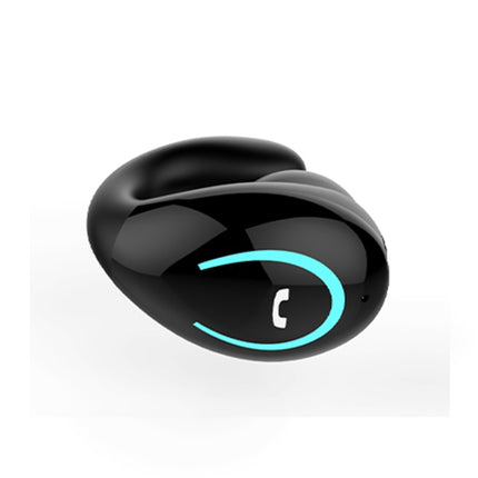 YX08 Ultra-light Ear-hook Wireless V5.0 Bluetooth Earphones Ear Clip Stereo Bluetooth Headset with Mic(Black)-garmade.com