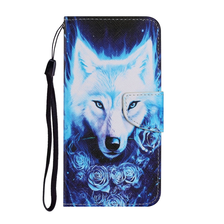 Coloured Drawing Pattern Horizontal Flip PU Leather Case with Holder & Card Slots & Wallet & Lanyard For iPhone 6 Plus & 6s Plus(Rose Wolf)-garmade.com
