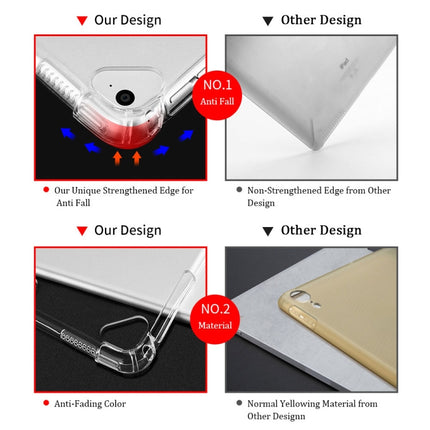 Highly Transparent TPU Full Thicken Corners Shockproof Protective Case For iPad Air 2022 / 2020 10.9(Black)-garmade.com