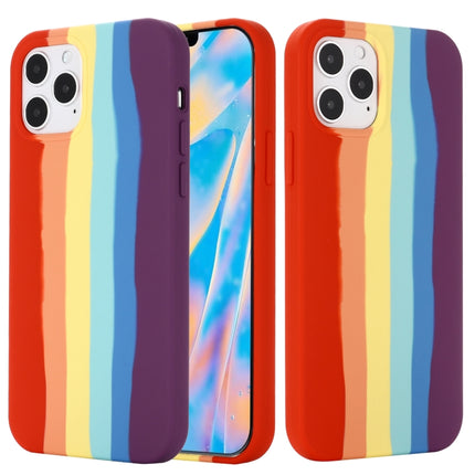 Rainbow Liquid Silicone Shockproof Full Coverage Protective Case For iPhone 12 Pro Max-garmade.com