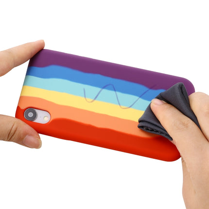 Rainbow Liquid Silicone Shockproof Full Coverage Protective Case For iPhone XS / X-garmade.com