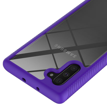 For Samsung Galaxy Note 10 Starry Sky Solid Color Series Shockproof PC + TPU Protective Case(Purple)-garmade.com