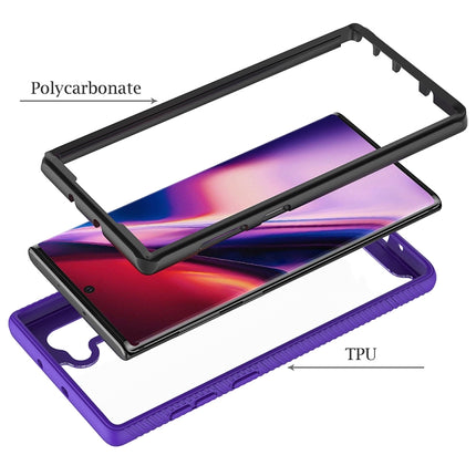 For Samsung Galaxy Note 10 Starry Sky Solid Color Series Shockproof PC + TPU Protective Case(Purple)-garmade.com