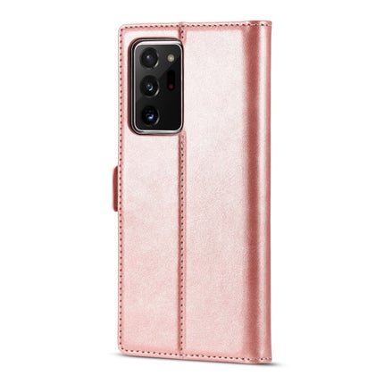 For Samsung Galaxy Note20 Ultra LC.IMEEK Strong Magnetism Ultra-thin Horizontal Flip Shockproof Matte TPU + PU Leather Case with Holder & Card Slots & Wallet(Rose Gold)-garmade.com