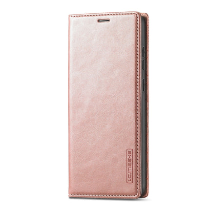 For Samsung Galaxy S20 Ultra LC.IMEEKE Strong Magnetism Ultra-thin Horizontal Flip Shockproof Matte TPU + PU Leather Case with Holder & Card Slots & Wallet(Rose Gold)-garmade.com