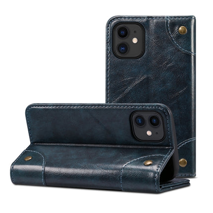 Baroque Simple Horizontal Flip Leather Case with Holder & Card Slots & Wallet For iPhone 12 mini(Black)-garmade.com
