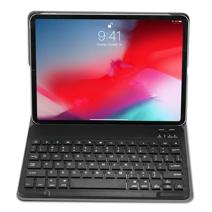 A098 Detachable Ultra-thin ABS Bluetooth Keyboard Tablet Case for iPad Air 4 10.9 inch (2020), with Stand(Black)-garmade.com