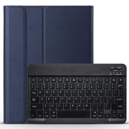 A098 Detachable Ultra-thin ABS Bluetooth Keyboard Tablet Case for iPad Air 4 10.9 inch (2020), with Stand(Dark Blue)-garmade.com
