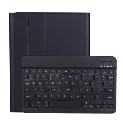 A098B TPU Detachable Ultra-thin Bluetooth Keyboard Tablet Case for iPad Air 4 10.9 inch (2020), with Stand & Pen Slot(Black)-garmade.com