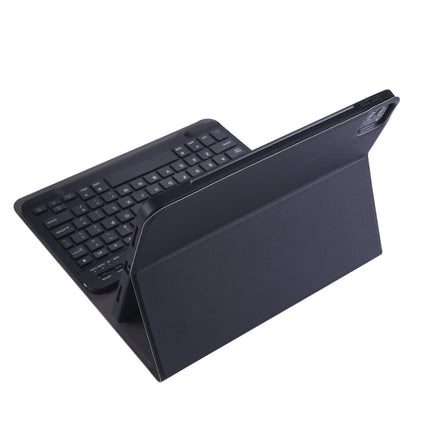 A098B TPU Detachable Ultra-thin Bluetooth Keyboard Tablet Case for iPad Air 4 10.9 inch (2020), with Stand & Pen Slot(Black)-garmade.com