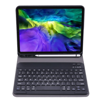 A098B TPU Detachable Ultra-thin Bluetooth Keyboard Tablet Case for iPad Air 4 10.9 inch (2020), with Stand & Pen Slot(Dark Blue)-garmade.com