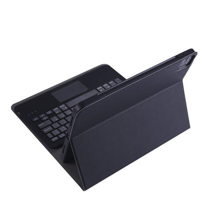 A098B-A Detachable ABS Ultra-thin Bluetooth Keyboard + TPU Tablet Case for iPad Air 4 10.9 inch (2020), with Stand & Pen Slot & Touch(Black)-garmade.com