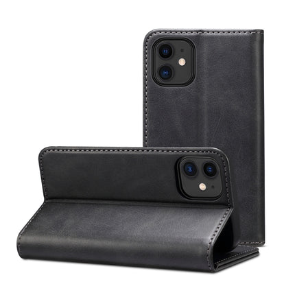 Calf Texture Horizontal Flip Leather Case with Holder & Card Slots & Wallet For iPhone 12 mini(Black)-garmade.com