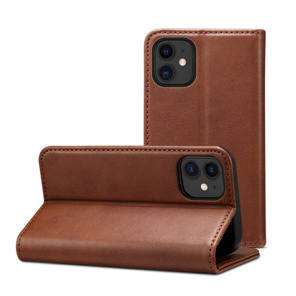 Calf Texture Horizontal Flip Leather Case with Holder & Card Slots & Wallet For iPhone 12 mini(Brown)-garmade.com