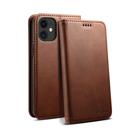 Calf Texture Horizontal Flip Leather Case with Holder & Card Slots & Wallet For iPhone 12 mini(Brown)-garmade.com