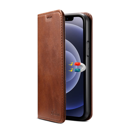 Calf Texture Horizontal Flip Leather Case with Holder & Card Slots & Wallet For iPhone 12 mini(Brown)-garmade.com
