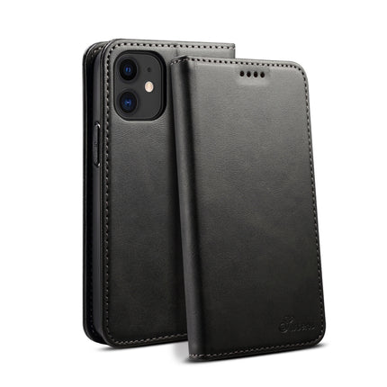 Calf Texture Horizontal Flip Leather Case with Holder & Card Slots & Wallet For iPhone 12 / 12 Pro(Black)-garmade.com